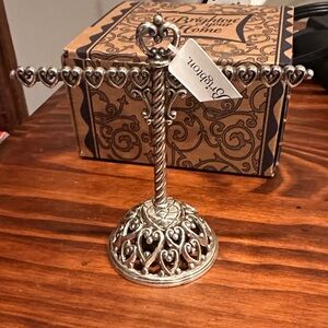 Brighton Silver Heart Jewelry Stand